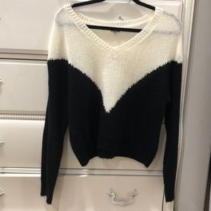 Black and white sweater
